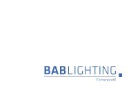 BAB LIGHTING - Firmenprofil 