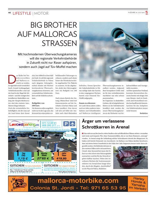 Die Inselzeitung Mallorca Juli 2016