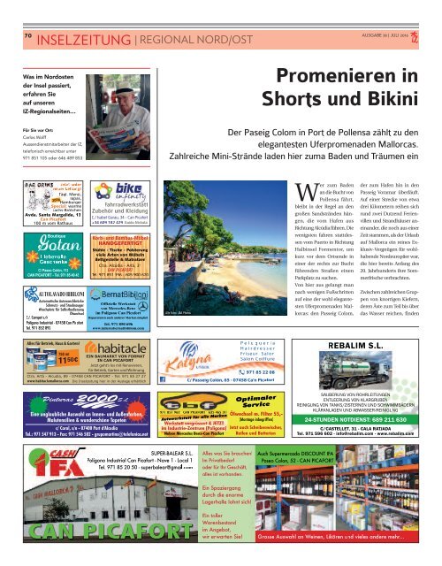 Die Inselzeitung Mallorca Juli 2016