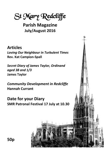 St Mary Redcliffe Church Parish Magazine JULY/AUG 2016