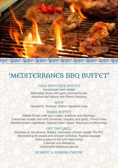 Sala Santa Isabel Menu Mediterranean BBQ Buffet Europa-Park