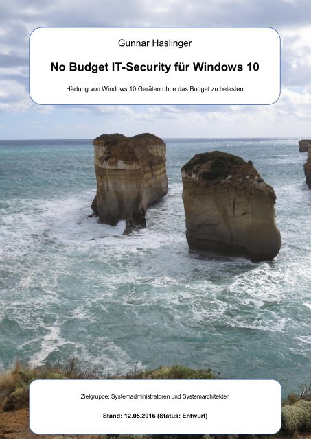 No Budget IT-Security für Windows 10