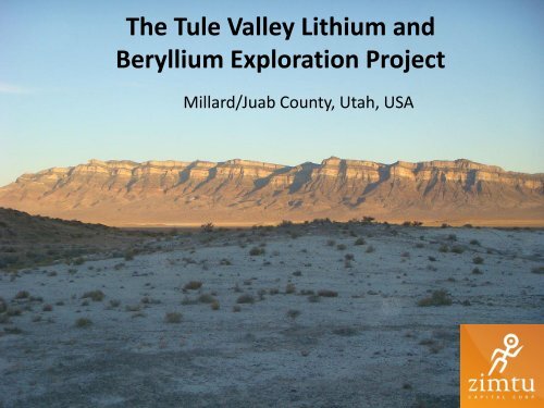 Beryllium Exploration Project