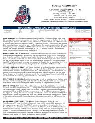 6-30-16 Rox Notes vs La Crosse