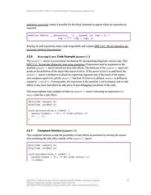 SEI CERT C Coding Standard