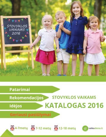 Stovyklos vaikams 2016