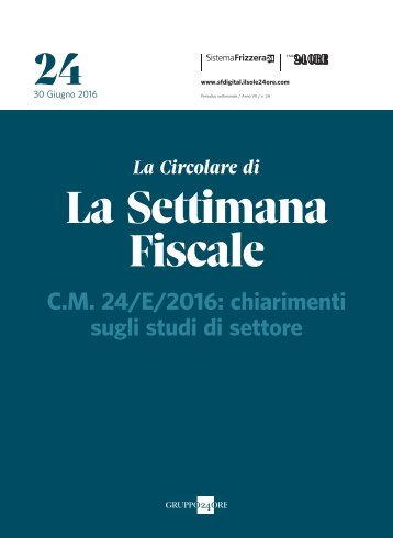 24 La Settimana Fiscale