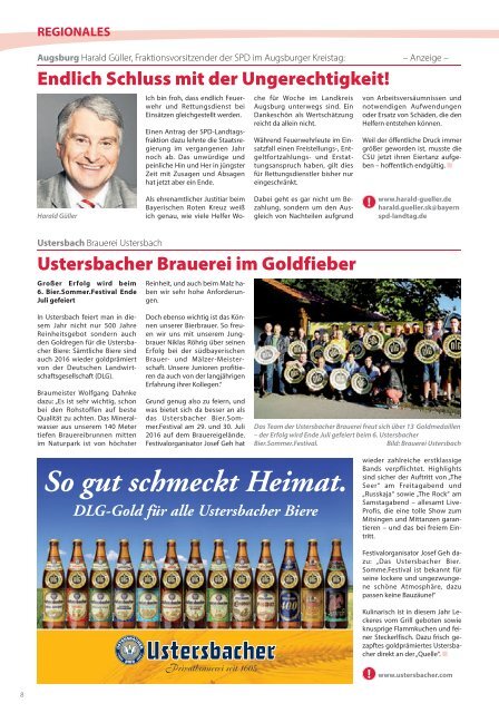 Schwäbische Nachrichten & AuLa - Juli 2016