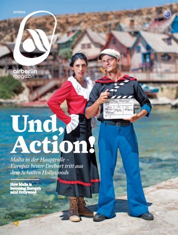 Juli 2016 airberlin magazin - Und, Action!