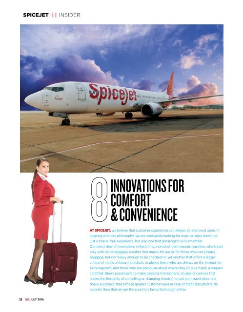 The July issue of Spice route In-flight magazine