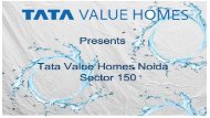 Tata Value Homes Sector 150 Noida