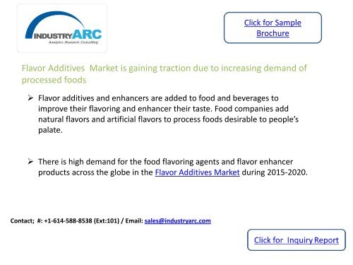 Flavor Additives  Market