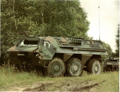 Radpanzer der Bundeswehr SpähPz LUCHS· TPz FUCHS mit ...
