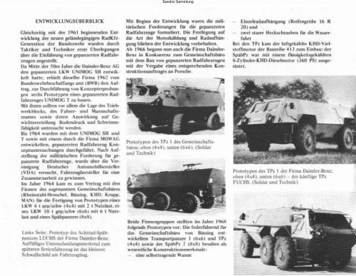 Radpanzer der Bundeswehr SpähPz LUCHS· TPz FUCHS mit ...