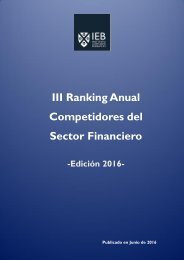 III Ranking Anual Competidores del Sector Financiero