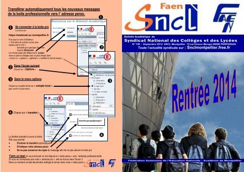 SNCL  bulletin rentrée 7000 exemplaires