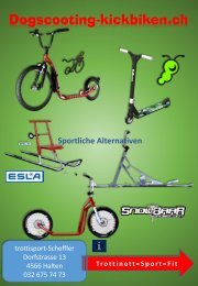 Dogscooting-Kickbiken.ch neu