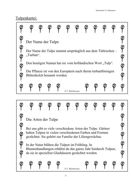 29. Woche WT: Auf den Spuren des Frühlings I - Lehrerweb