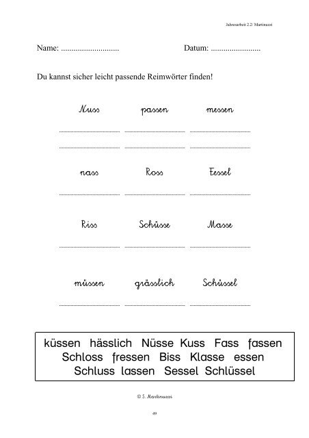 29. Woche WT: Auf den Spuren des Frühlings I - Lehrerweb