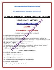 Indian School of Business Management and Administration. CASE STUDY ANSWER SHEETS. BMS.MBA.EMBA.DMS. ARAVIND 9901366442