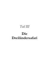 Teil III - Die Dreiländersafari