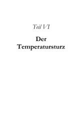 Teil VI - Der Temperatursturz