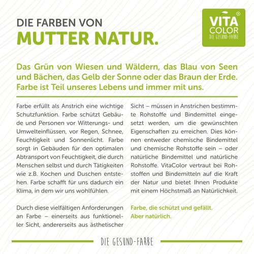 VitaColor Informations-Broschüre