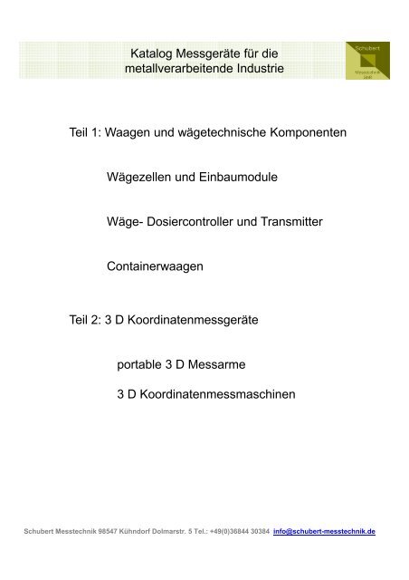 Messtechnik für die Metallindustrie