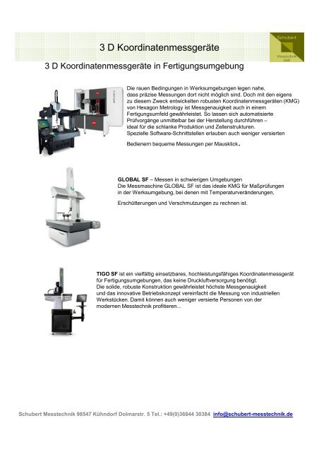 Messtechnik für die Metallindustrie