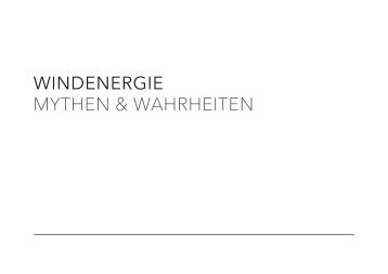 WINDKRAFT - Mythen & Wahrheiten - Faktencheck