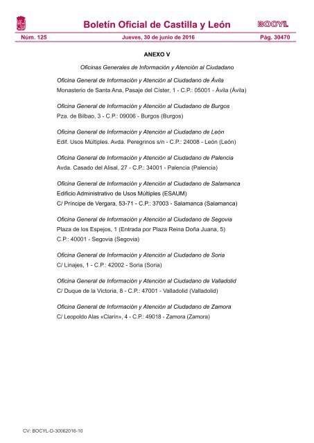 Boletín Oficial de Castilla y León I COMUNIDAD DE CASTILLA Y LEÓN