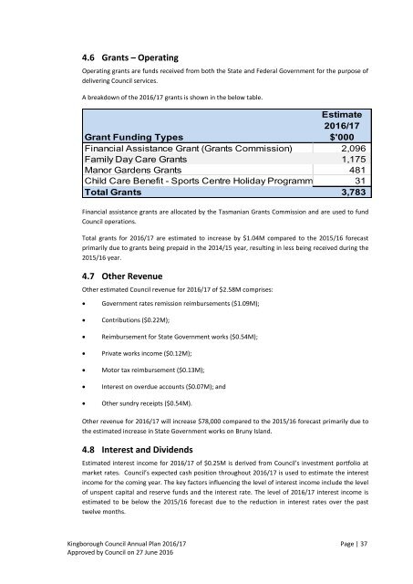 Annual Plan 2016-17 - Approved by Council 27 June 2016