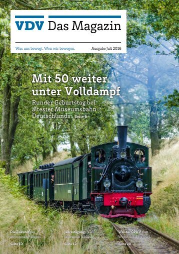 VDV Das Magazin Ausgabe Juli 2016