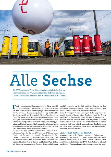 VDV Das Magazin Ausgabe Juli 2016