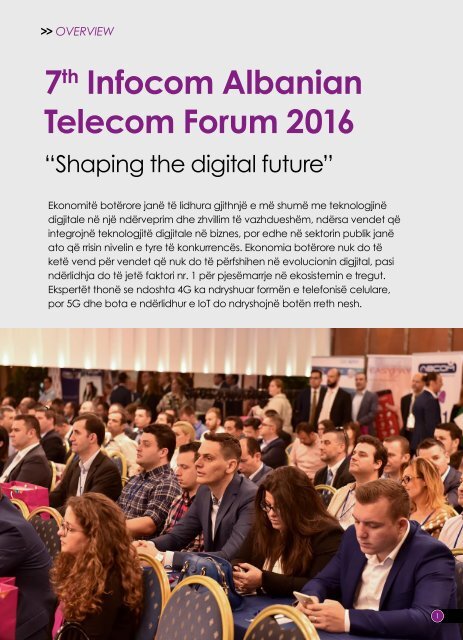 7th Infocom Albanian telecom Forum Overview