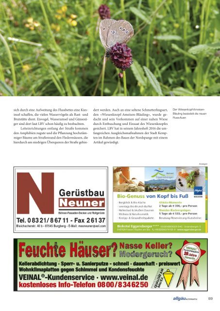 ALLGÄU ALTERNATIV Sommerausgabe 2016