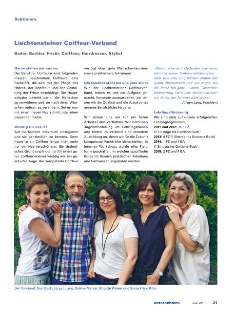 unternehmer. Juli 2016