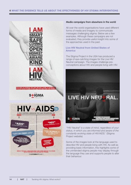 Tackling HIV Stigma What works?