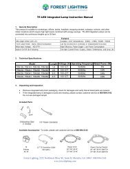 T5 LED Integrated Lamp Instruction Manual