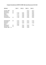 Fahrplan 1000 Jahre Jubiläum Bammental 16.07.2016