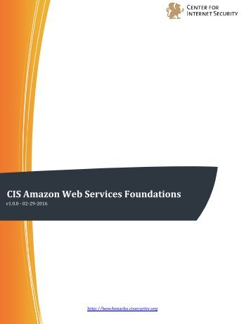 CIS Amazon Web Services Foundations Benchmark