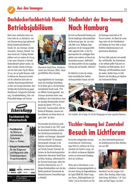 KH-Magazin - Kreishandwerkerschaft Lippe