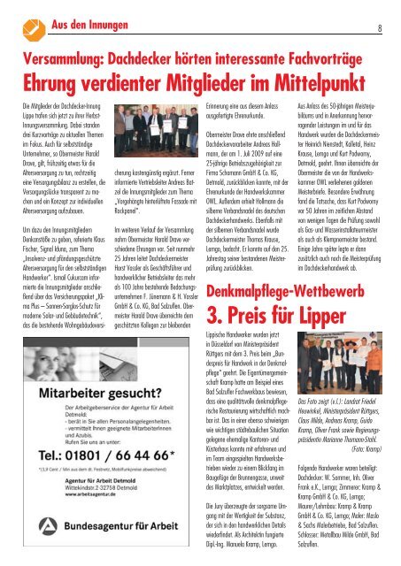 KH-Magazin - Kreishandwerkerschaft Lippe