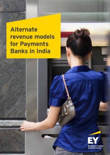 Alternate revenue models for Payments Banks in India