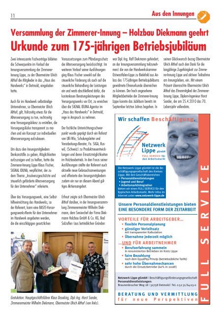 KH-Magazin - Kreishandwerkerschaft Lippe