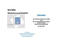 BLB NRW, Niederlassung Bielefeld - Kreishandwerkerschaft Lippe