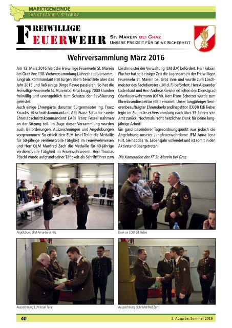 Gemeindezeitung St.Marein 01/2016