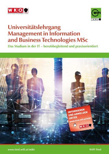 Management in Information and Business Technologies MSc