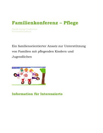 Informationsfolder Familienkonferenz - Pflege