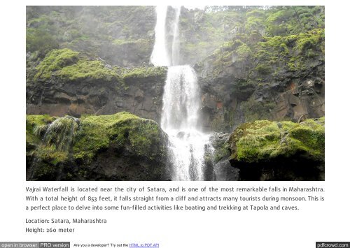 beautiful water fall in india during monsoon-touisminfopedia